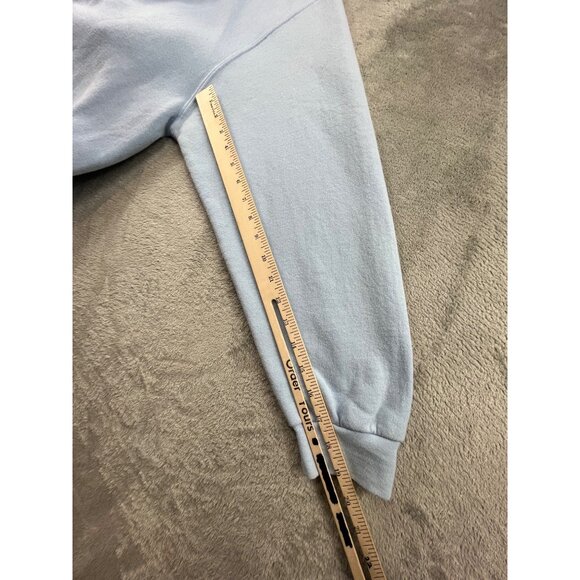 Top Stitch Morning Sun Womens 3XL Blue Sweatshirt Deer Print Winter Design VTG - Picture 7 of 10